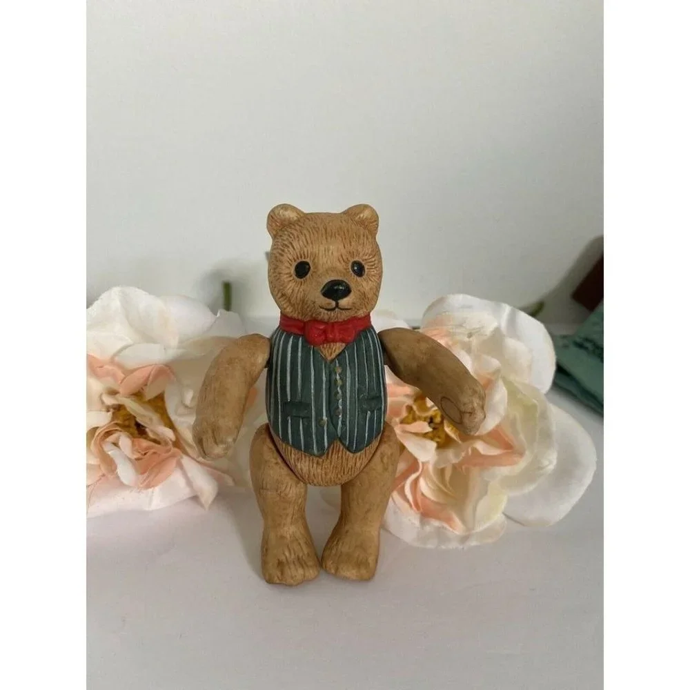 Department 56 Jointed Porcelain‎ Bear 1983 Vintage
